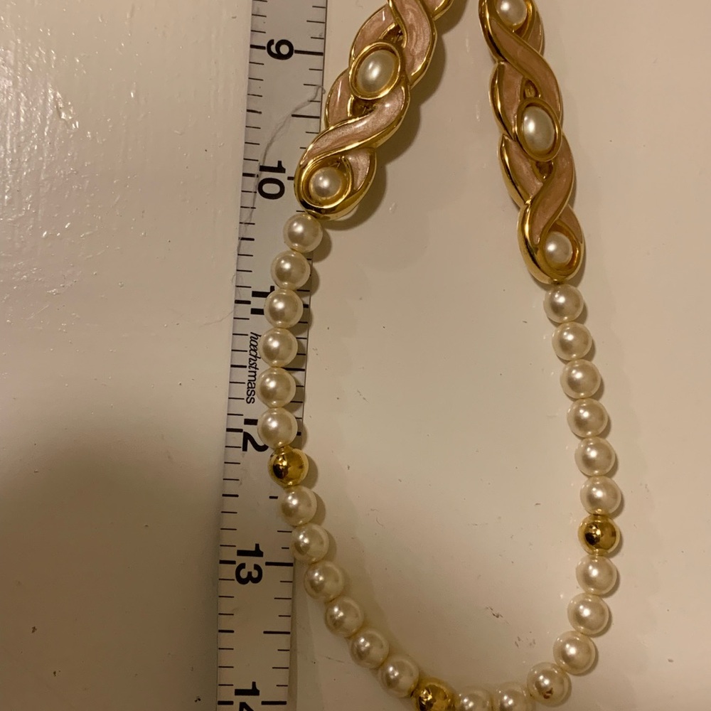 Vintage Napier Faux Pearl Necklace - Picture 3 of 4